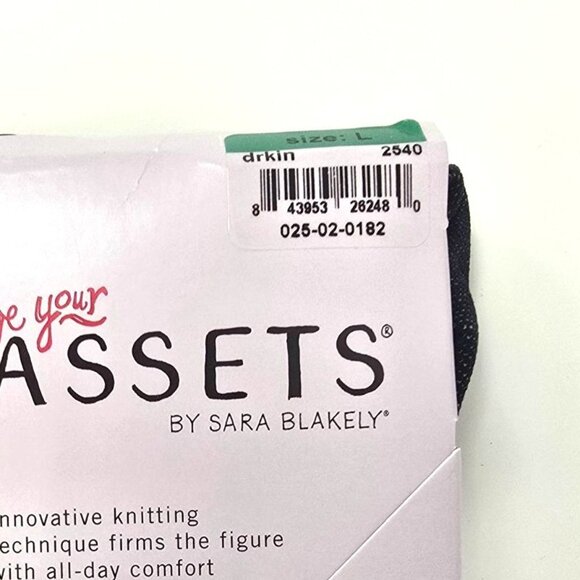 Spanx Assets Leggings Denim Wash Seamless Dark Blue Navy Large 3-Pack Love Your - Picture 4 of 4